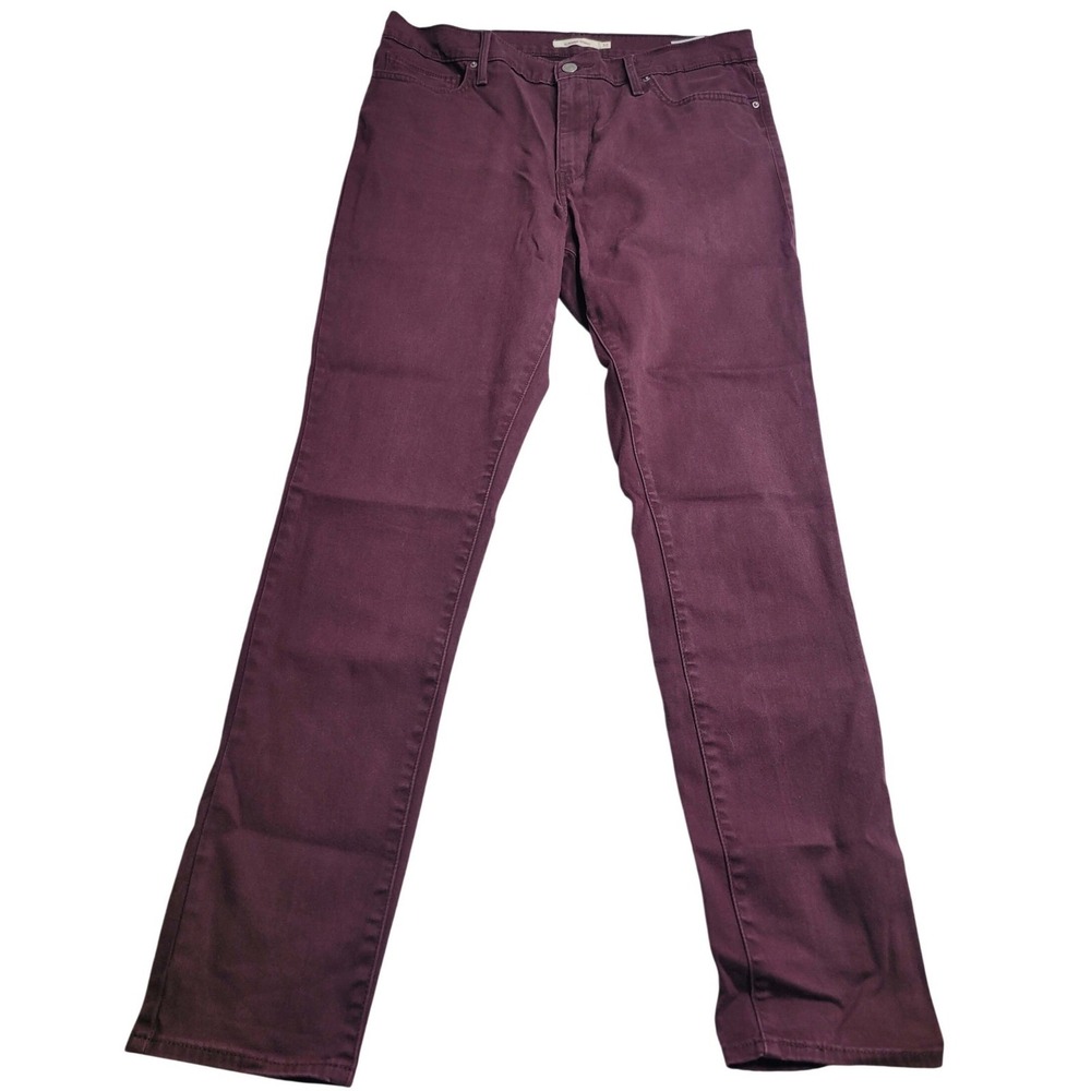 Levis Slimming Skinny Maroon Jeans Women's‎ 32